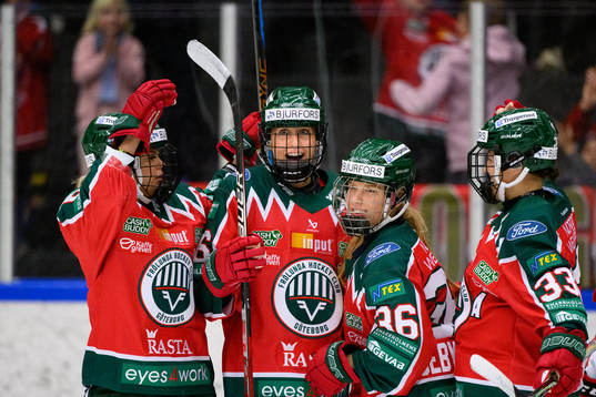 Frölundas Hanna Olsson jublar
