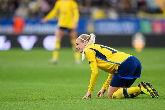 Amanda Ilestedt of Sweden in pain