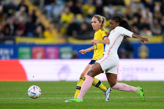 Elin Rubensson of Sweden and Kadidiatou Diani of France