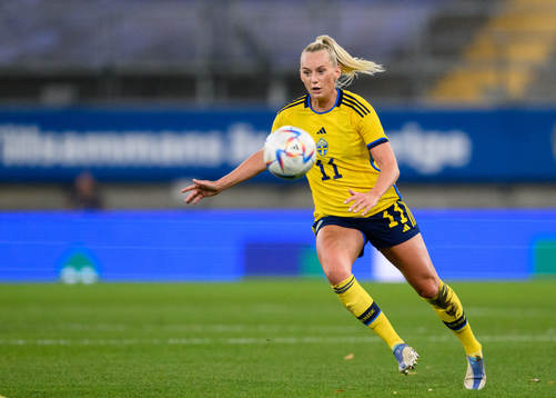 Stina Blackstenius of Sweden