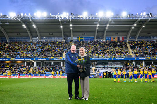 Caroline Seger and the team from UEFA Women's Euro 2022 is
