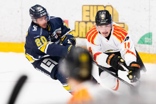 HV71s André Petersson och Brynäs Alexander Ljungkrantz