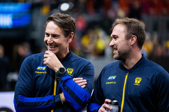 head coach Glenn Solberg and assistant coach Michael