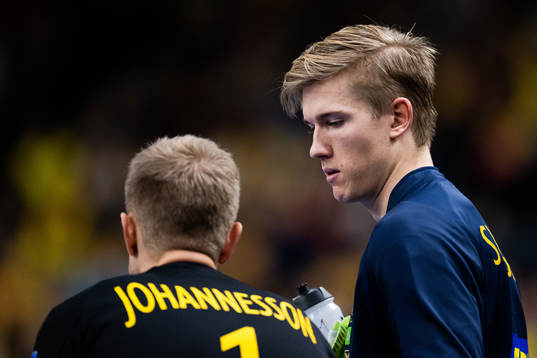 goalkeeper Peter Johannesson and goalkeeper Tobias Thulin