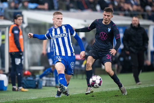 IFK Göteborgs Oscar Wendt och Malmö FFs Patriot Sejdiu