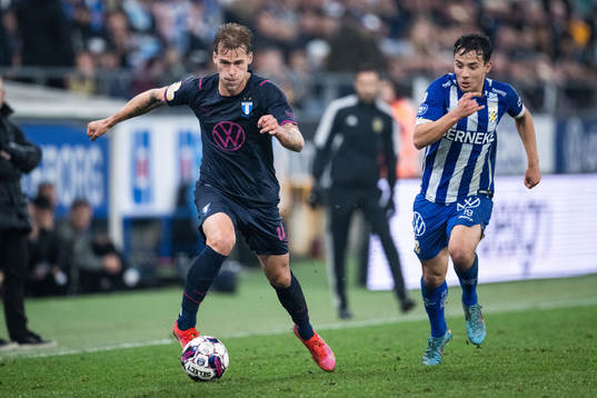 Malmö FFs Felix Beijmo och IFK Göteborgs Hussein Carneil