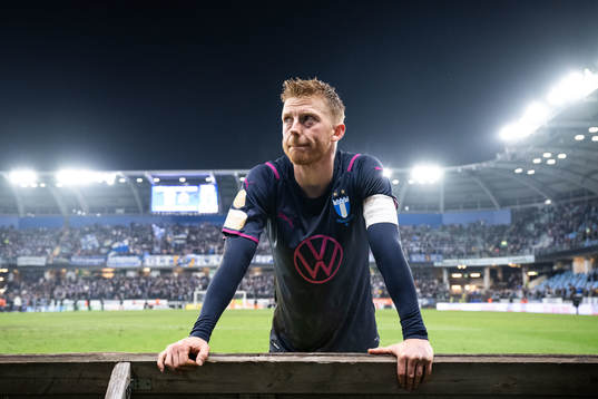 Malmö FFs Anders Christiansen deppar