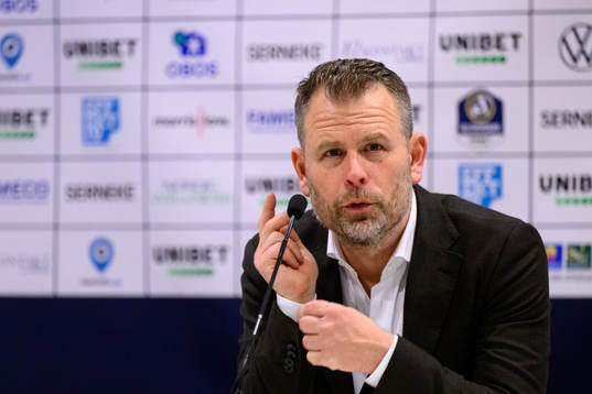 IFK Göteborgs tränare Mikael Stahre på en presskonferens