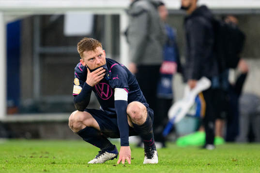 Malmö FFs Anders Christiansen deppar