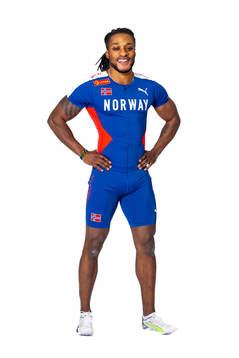 Salum Kashafali of the Norwegian national athletics team