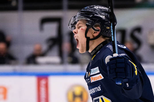HV71s Filip Westerlund jublar