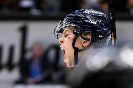 HV71s Filip Westerlund jublar