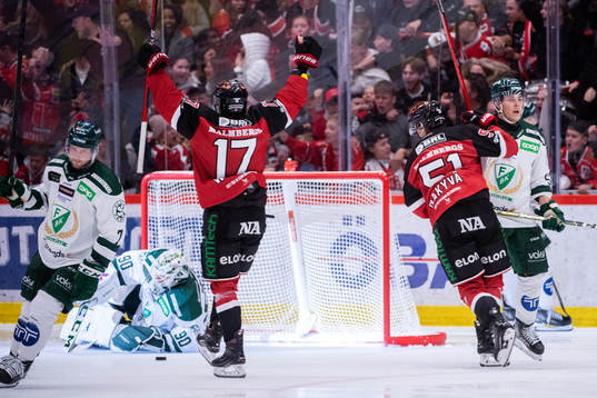 Örebros William Wikman och Kristian Näkyvä jublar