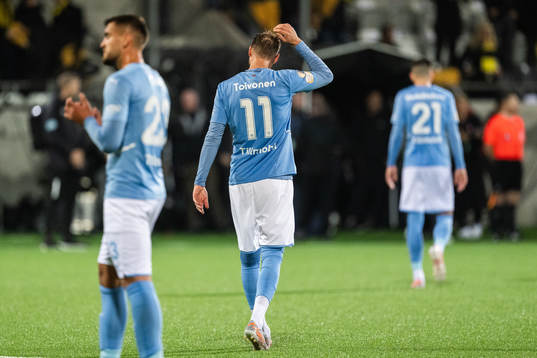 Malmö FFs Ola Toivonen deppar