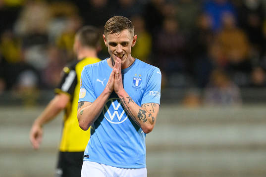 Malmö FFs Søren Rieks deppar