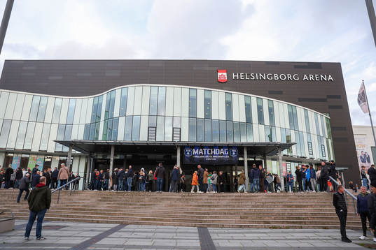 Helsingborg Arena innan innebandymatchen i herrarnas SSL