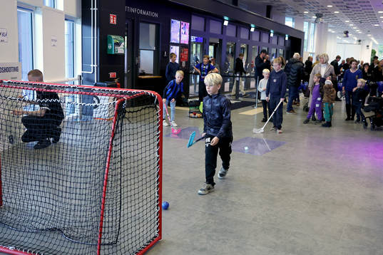 Helsingborg Arena innan innebandymatchen i herrarnas SSL