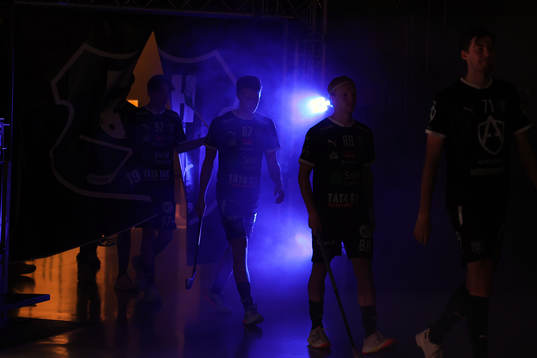 Helsingborg into innan innebandymatchen i herrarnas SSL