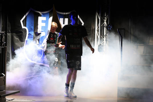 Helsingborg into innan innebandymatchen i herrarnas SSL