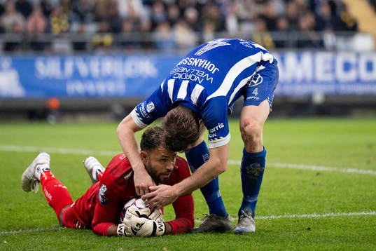 IFK Göteborgs målvakt Warner Hahn och Carl Johansson