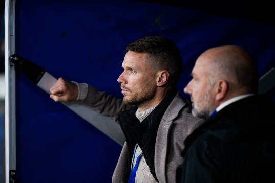 IFK Göteborgs Marcus Berg och klubbdirektör Håkan Mild
