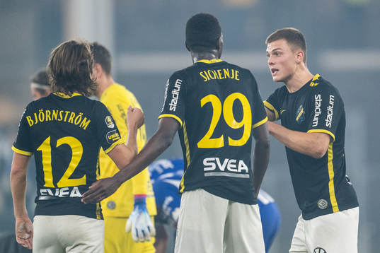 AIKs Collins Lusaka Sichenje och Erik Ring