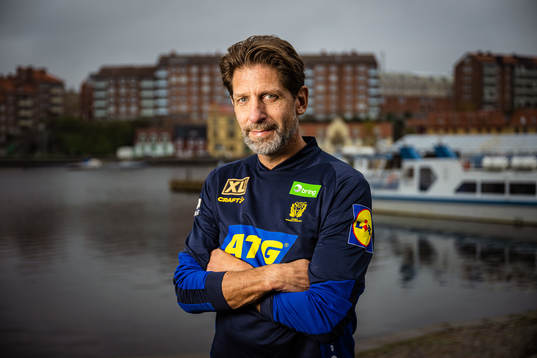 Tomas Axnér of Sweden at a press event