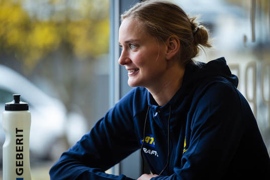 Johanna Bundsen of Sweden at a press event