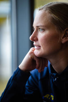 Johanna Bundsen of Sweden at a press event