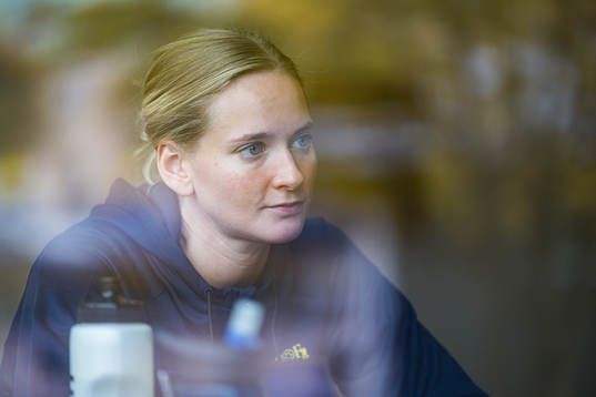 Johanna Bundsen of Sweden at a press event