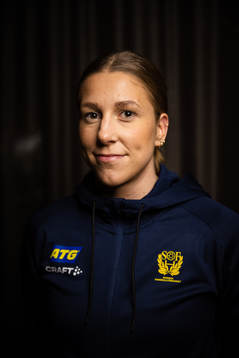 Melissa Petrén of Sweden at a press event