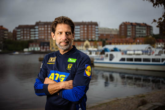Tomas Axnér of Sweden at a press event