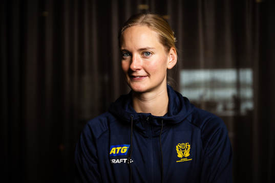 Johanna Bundsen of Sweden at a press event