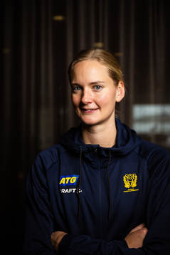 Johanna Bundsen of Sweden at a press event