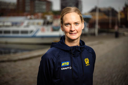 Johanna Bundsen of Sweden at a press event