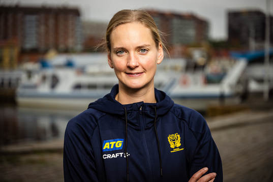 Johanna Bundsen of Sweden at a press event