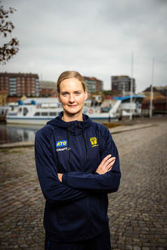 Johanna Bundsen of Sweden at a press event