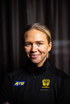 Jenny Carlson of Sweden at a press event