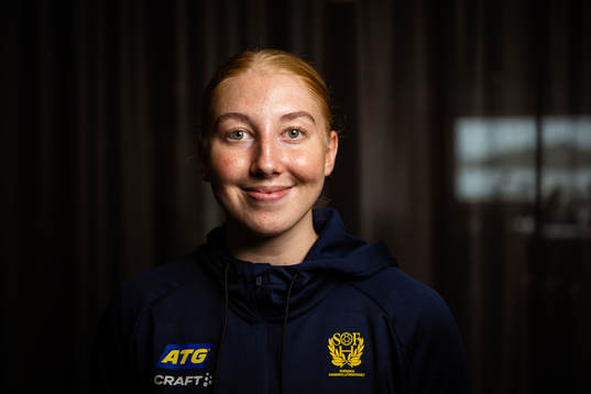 Tyra Axnér of Sweden at a press event
