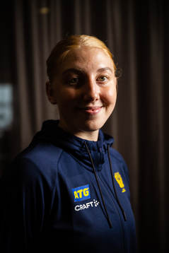 Tyra Axnér of Sweden at a press event