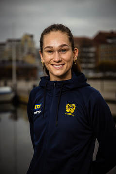 Evelina Eriksson of Sweden at a press event
