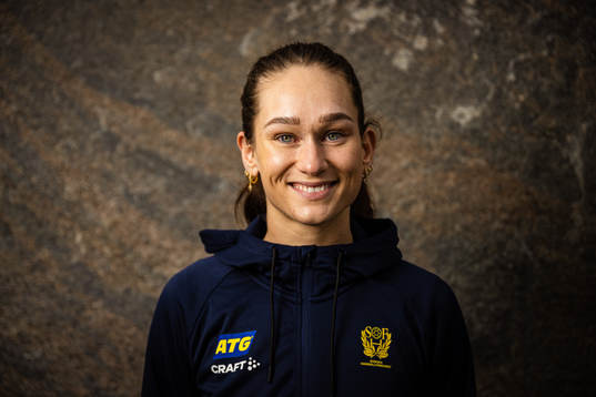 Evelina Eriksson of Sweden at a press event