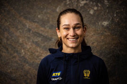 Evelina Eriksson of Sweden at a press event