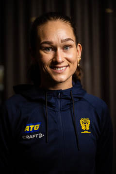 Evelina Eriksson of Sweden at a press event