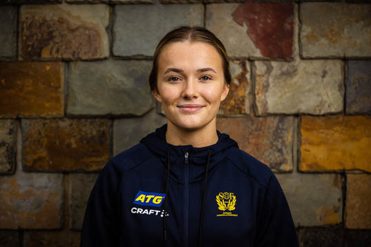 Clara Petersson of Sweden at a press event