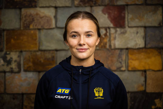 Clara Petersson of Sweden at a press event