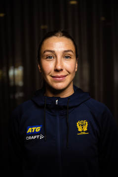 Anna Lagerquist of Sweden at a press event