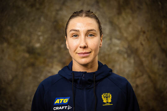 Anna Lagerquist of Sweden at a press event