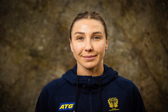Anna Lagerquist of Sweden at a press event
