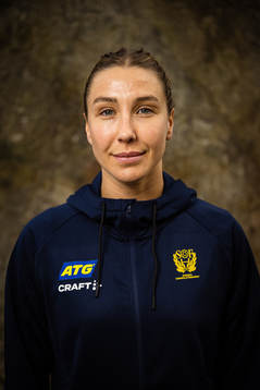 Anna Lagerquist of Sweden at a press event